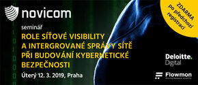 Pozvánka na Novicom seminář: Role síťové visibility a integrované správy sítě při budování kybernetické bezpečnosti