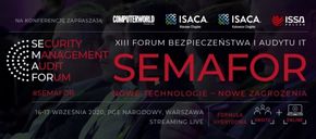 Novicom ponownie na SEMAFOR 2020 - XIII Forum Bezpieczeństwa i Audytu IT w Warszawie